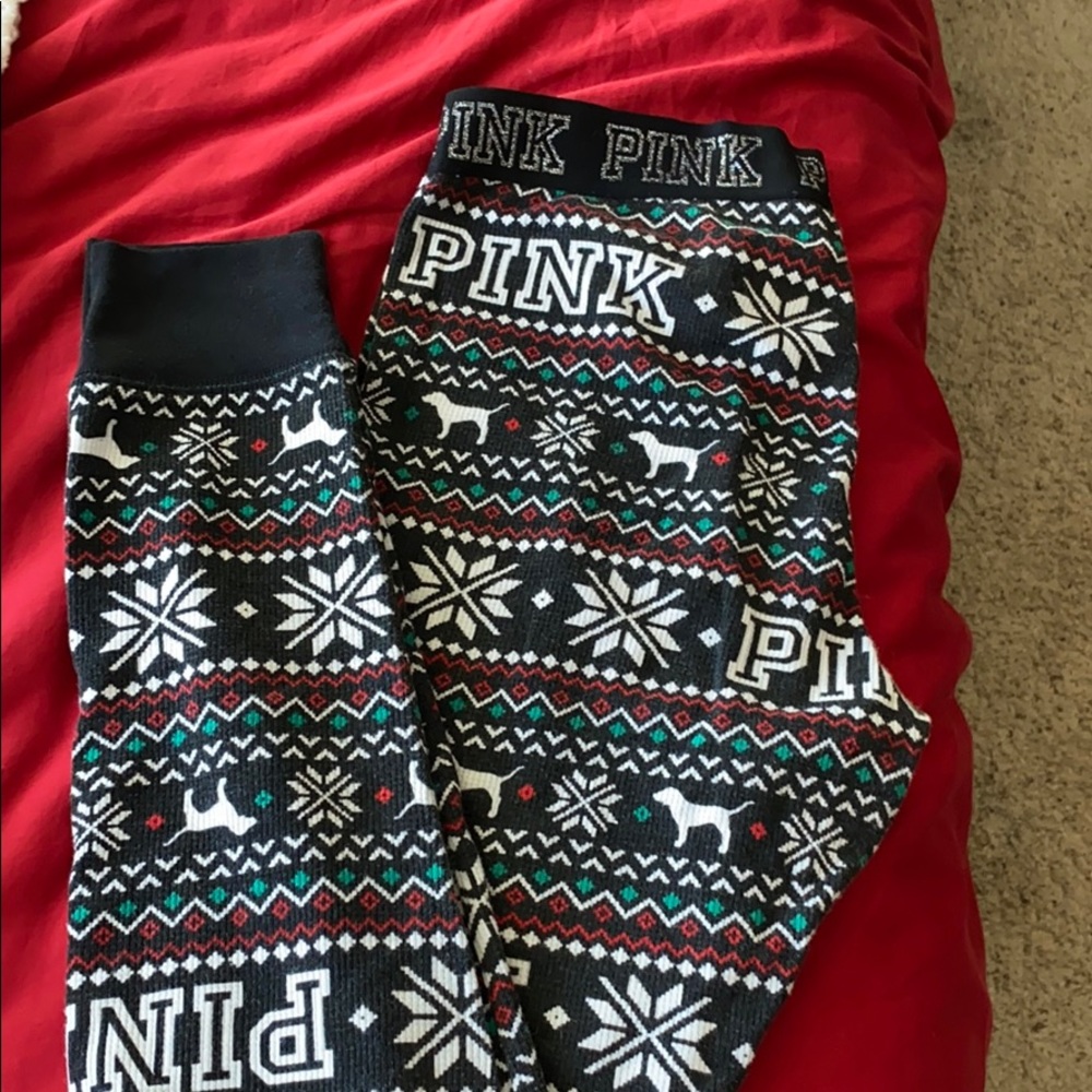 PINK sleep leggings size M